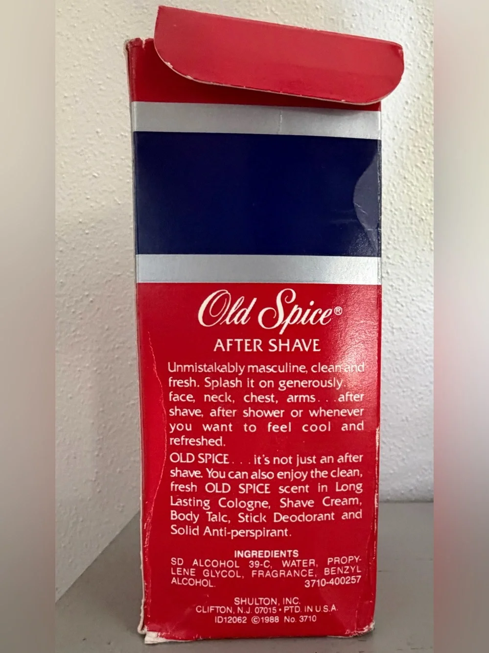 Vintage Old Spice After Shave 4 1/4 Fl Oz Glass Bottle USA